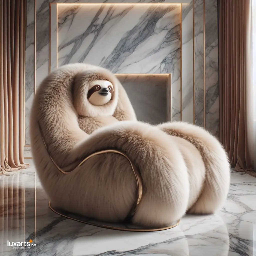 Wild Comfort: Animal-Shaped Fur Lounge Chairs for Nature-Inspired Relaxation luxarts animal shaped fur lounge chairs 6