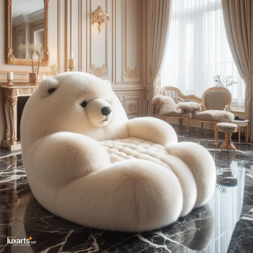 Wild Comfort: Animal-Shaped Fur Lounge Chairs for Nature-Inspired Relaxation luxarts animal shaped fur lounge chairs 7