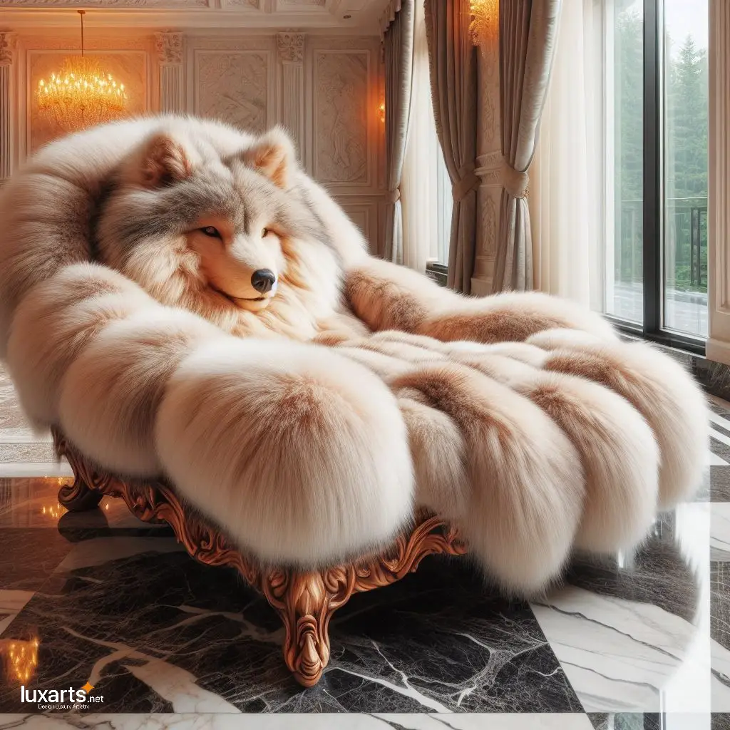 Wild Comfort: Animal-Shaped Fur Lounge Chairs for Nature-Inspired Relaxation luxarts animal shaped fur lounge chairs 9