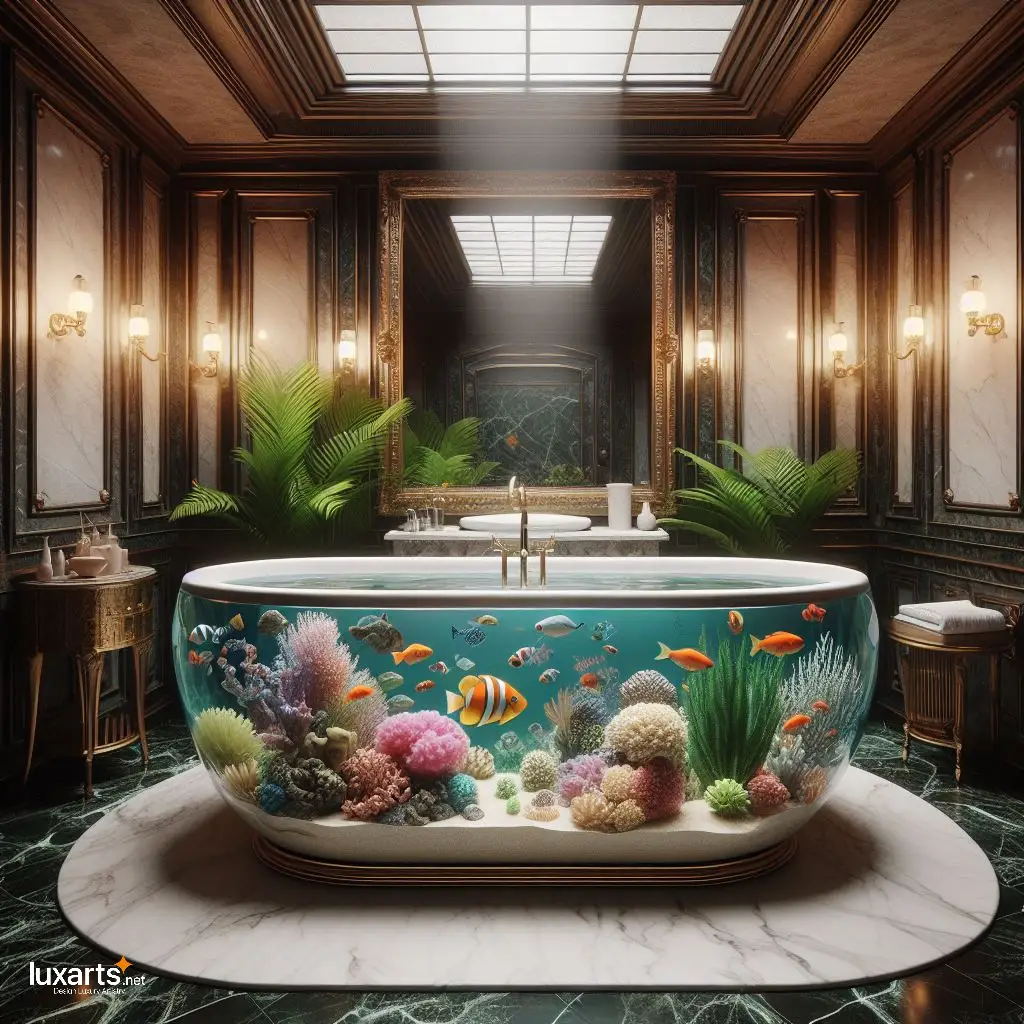 Aquarium Bathtub: Immerse Yourself in Underwater Luxury luxarts aquarium bathtub 11