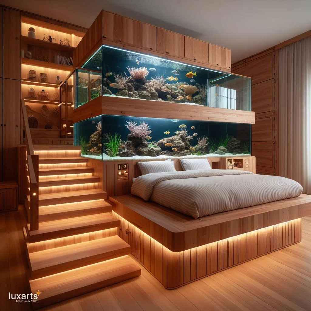 Sleep Beneath the Sea: Aquarium Bunk Bed for Aquatic Adventures luxarts aquarium bunk bed 3 jpg
