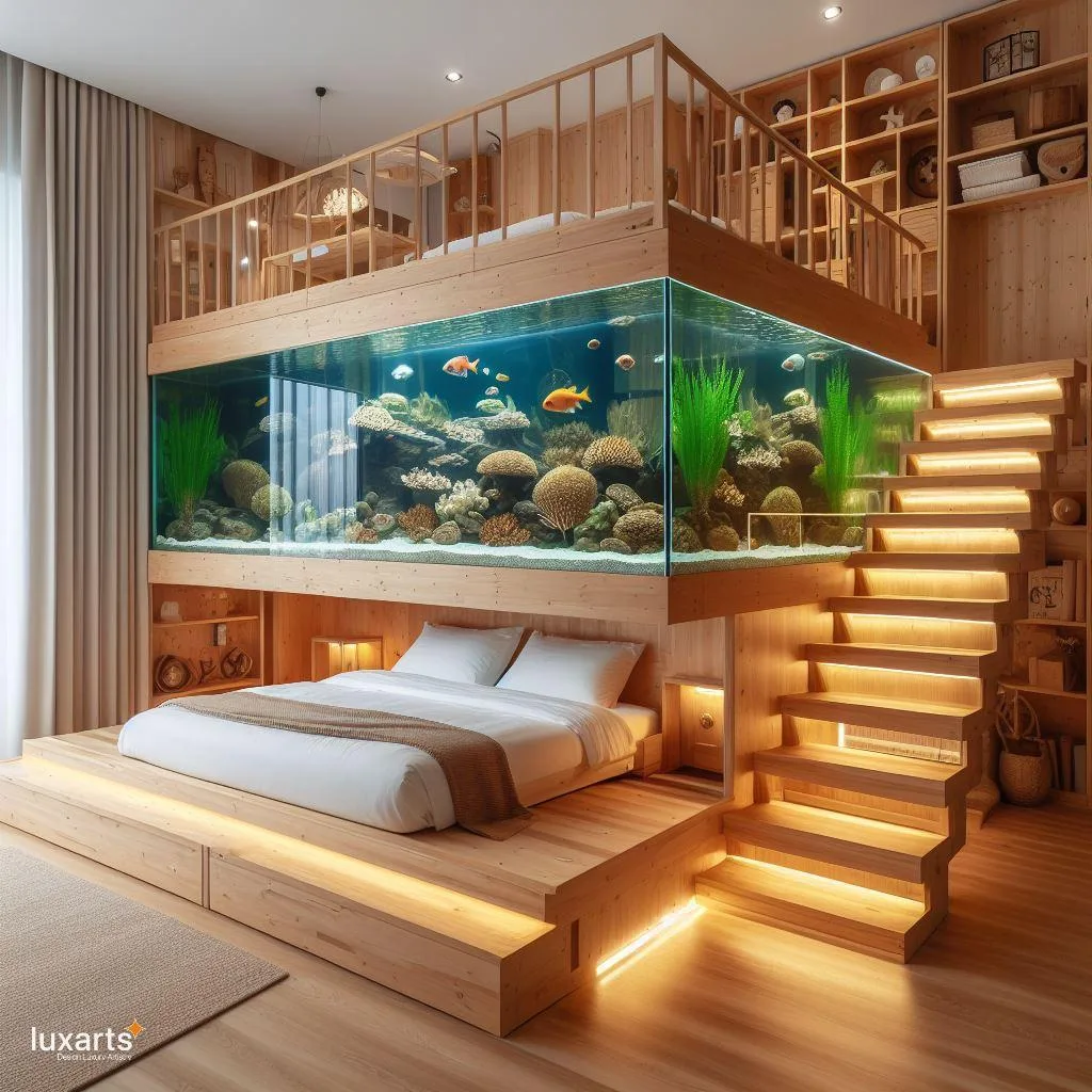 Sleep Beneath the Sea: Aquarium Bunk Bed for Aquatic Adventures luxarts aquarium bunk bed 5 jpg