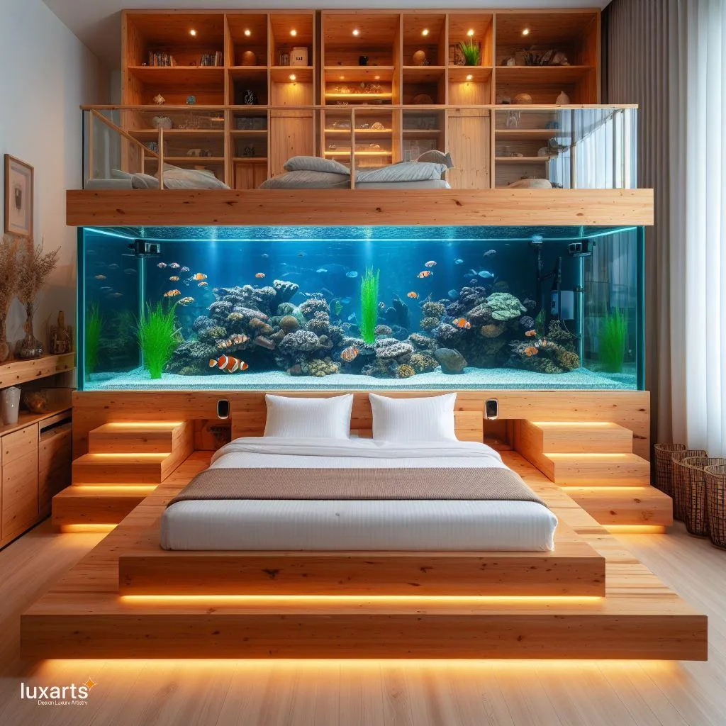 Sleep Beneath the Sea: Aquarium Bunk Bed for Aquatic Adventures luxarts aquarium bunk bed 7 jpg
