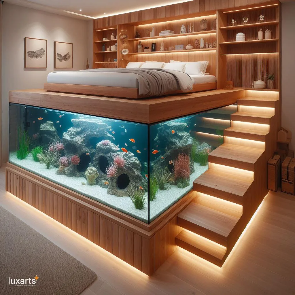 Sleep Beneath the Sea: Aquarium Bunk Bed for Aquatic Adventures luxarts aquarium bunk bed 8 jpg