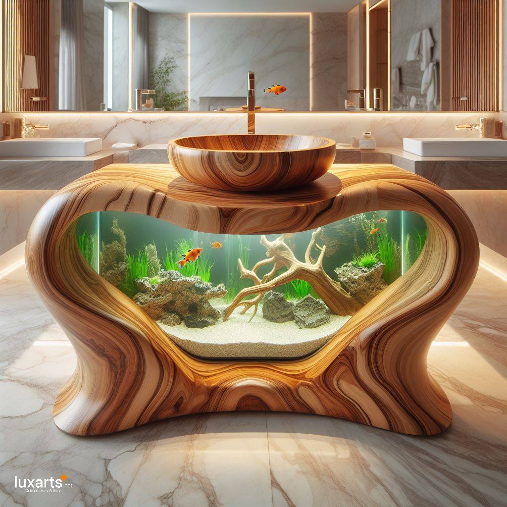 Tanking Style: Aquarium Sink Adds Underwater Charm to Your Bathroom luxarts aquarium sink 15