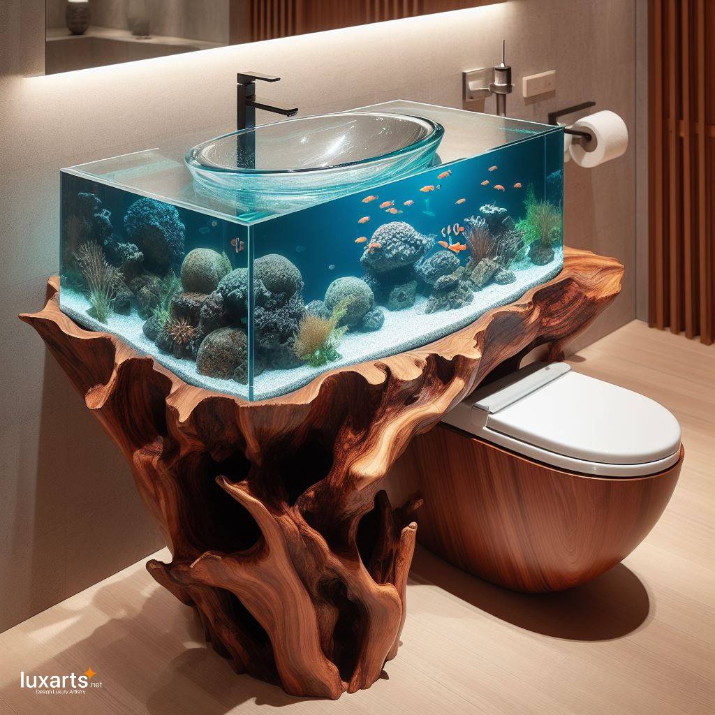 Tanking Style: Aquarium Sink Adds Underwater Charm to Your Bathroom luxarts aquarium sink 4