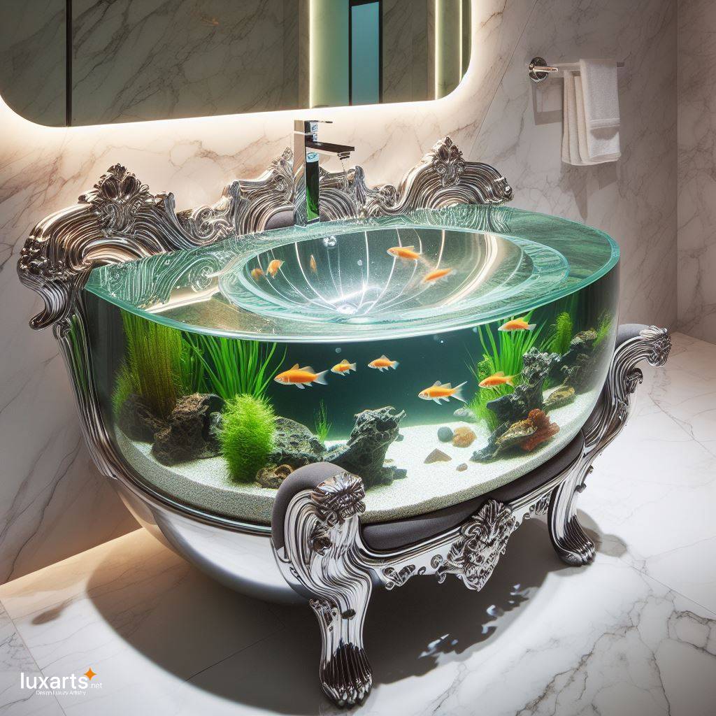 Tanking Style: Aquarium Sink Adds Underwater Charm to Your Bathroom luxarts aquarium sink 5