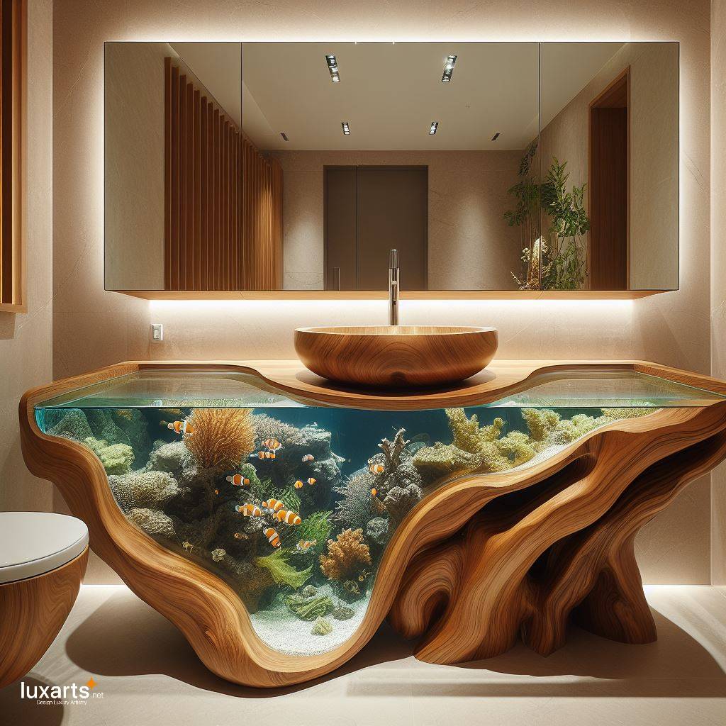 Tanking Style: Aquarium Sink Adds Underwater Charm to Your Bathroom luxarts aquarium sink 6