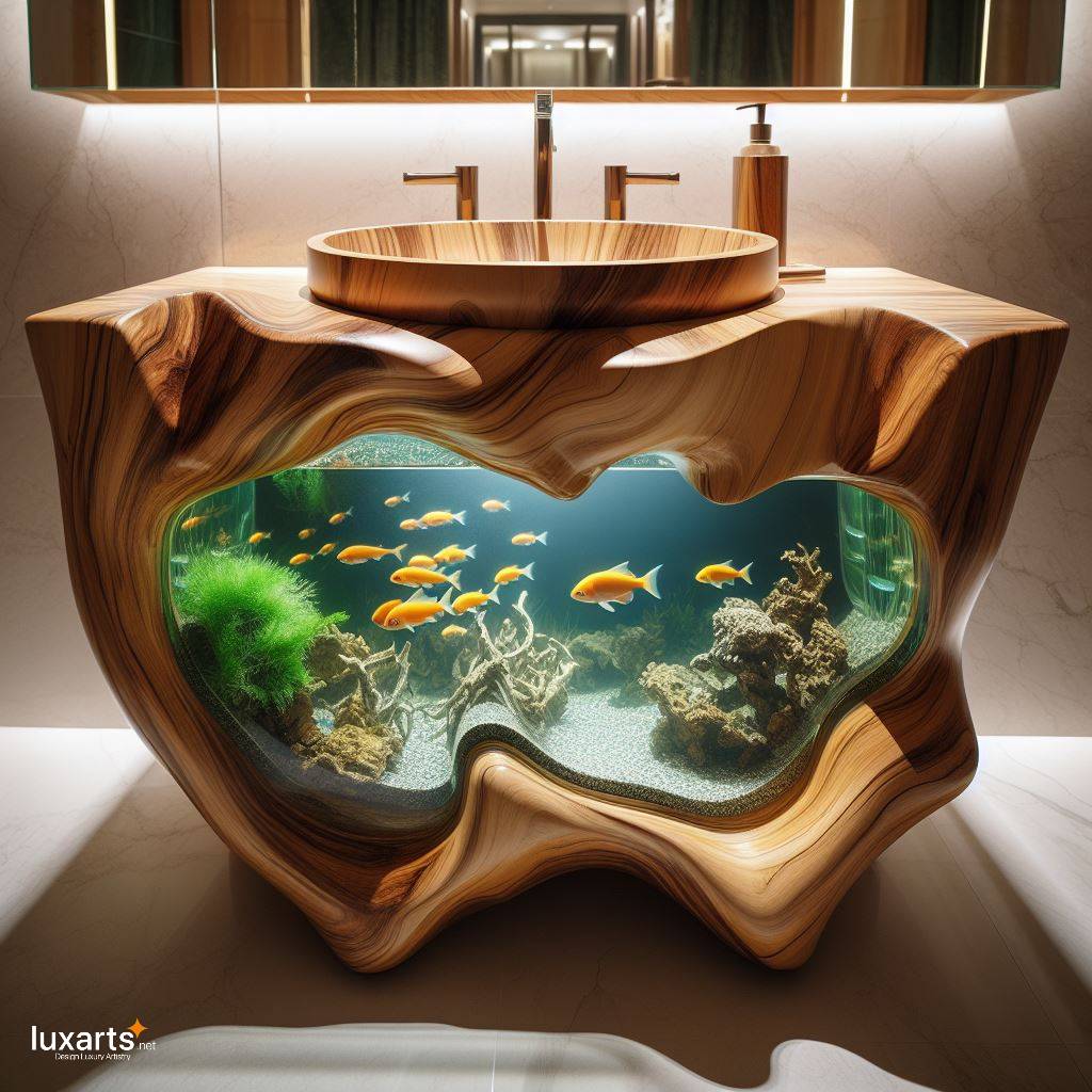 Tanking Style: Aquarium Sink Adds Underwater Charm to Your Bathroom luxarts aquarium sink 9