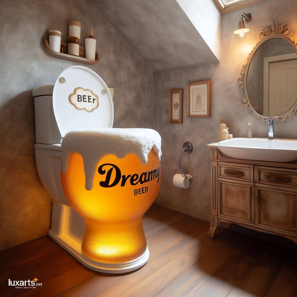 Beer Shaped Toilet: Where Fun Meets Functionality luxarts beer shaped toilet 2