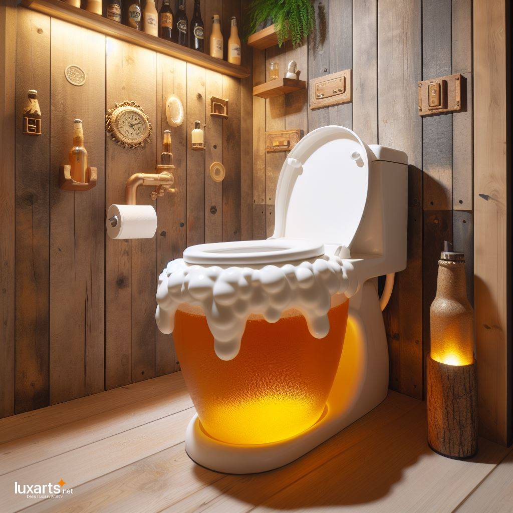 Beer Shaped Toilet: Where Fun Meets Functionality luxarts beer shaped toilet 3