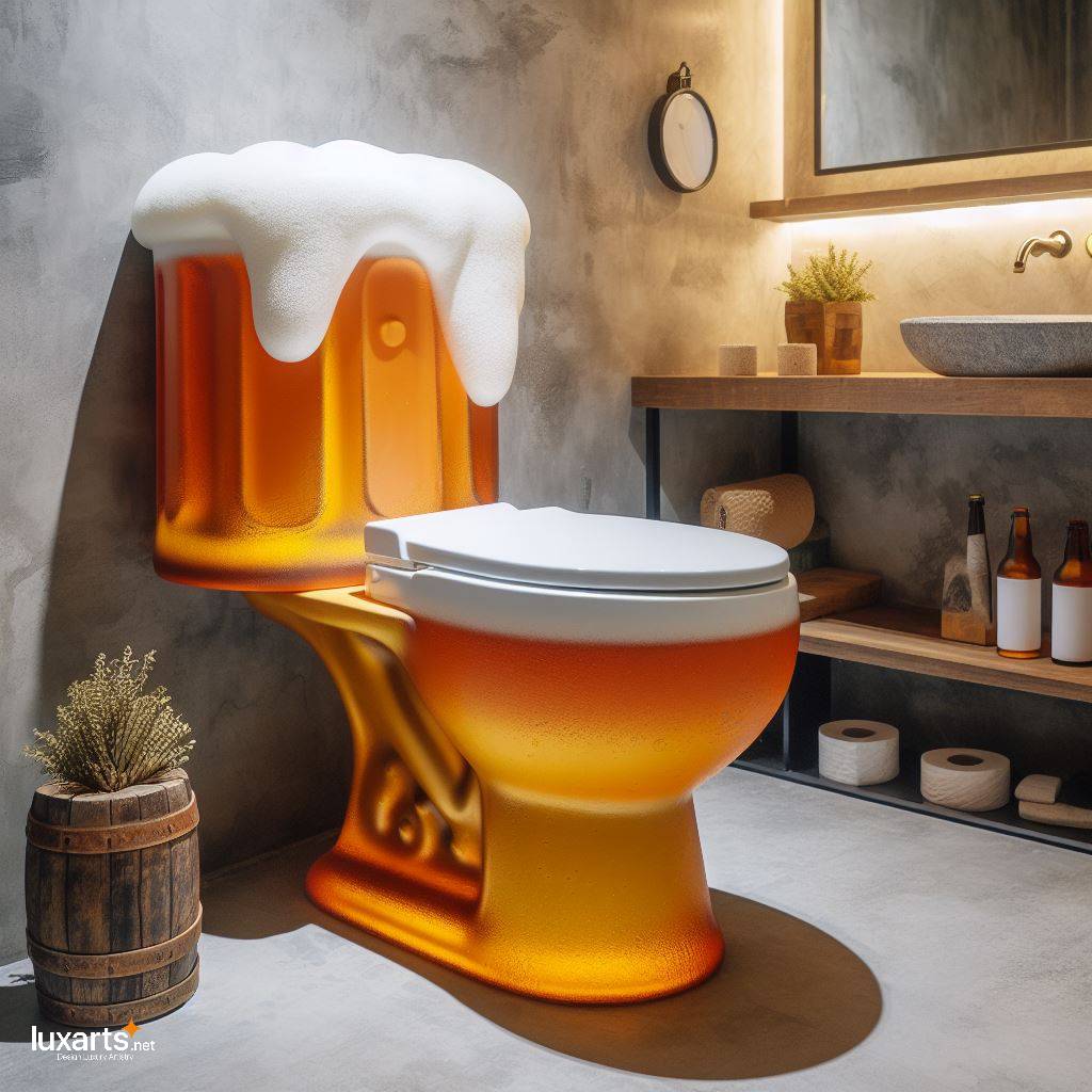 Beer Shaped Toilet: Where Fun Meets Functionality luxarts beer shaped toilet 4