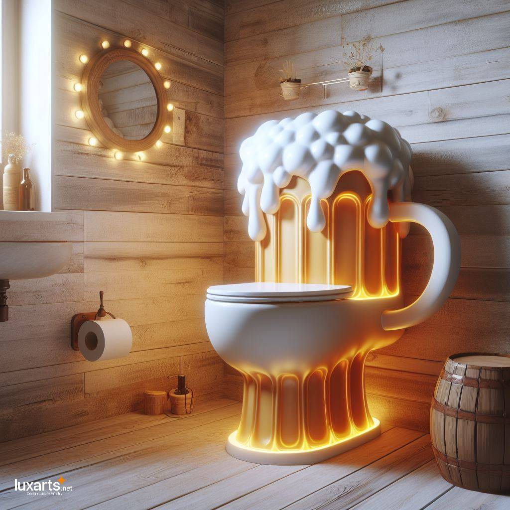 Beer Shaped Toilet: Where Fun Meets Functionality luxarts beer shaped toilet 5
