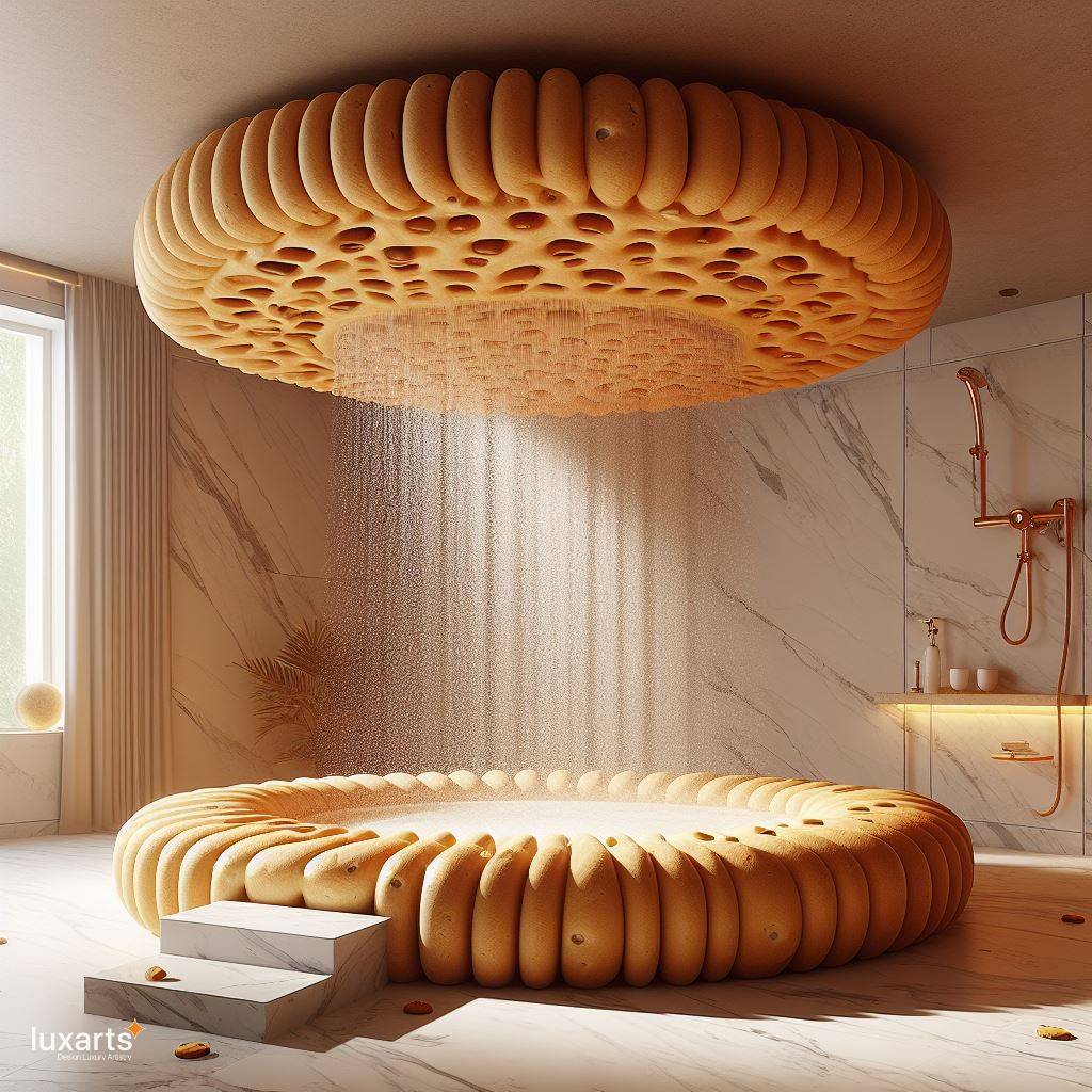 Sweet Simplicity: Biscuit-Inspired Standing Bathroom for Cozy Elegance luxarts biscuit standing bathroom 1