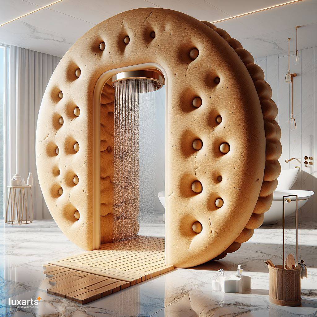 Sweet Simplicity: Biscuit-Inspired Standing Bathroom for Cozy Elegance luxarts biscuit standing bathroom 3