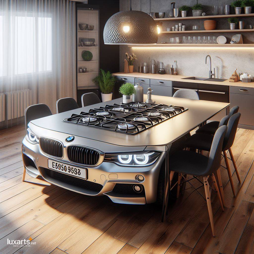 BMW Shaped Dining Table: A Fusion of Automotive Design and Functional Furniture luxarts bmw dining table 5