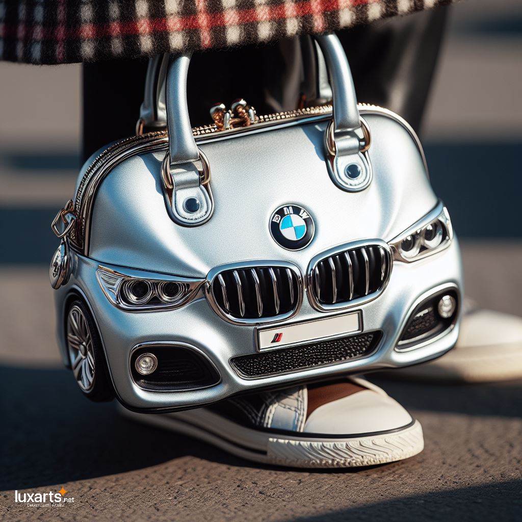 BMW Shaped HandBag: A Fusion of Style and Automotive Inspiration luxarts bmw handbag 1