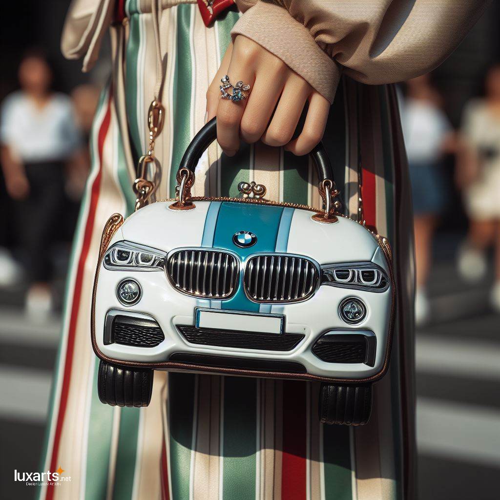 BMW Shaped HandBag: A Fusion of Style and Automotive Inspiration luxarts bmw handbag 2