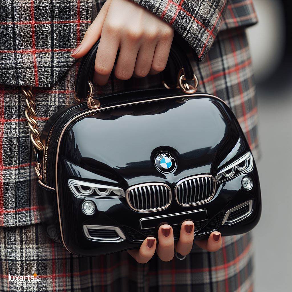 BMW Shaped HandBag: A Fusion of Style and Automotive Inspiration luxarts bmw handbag 4