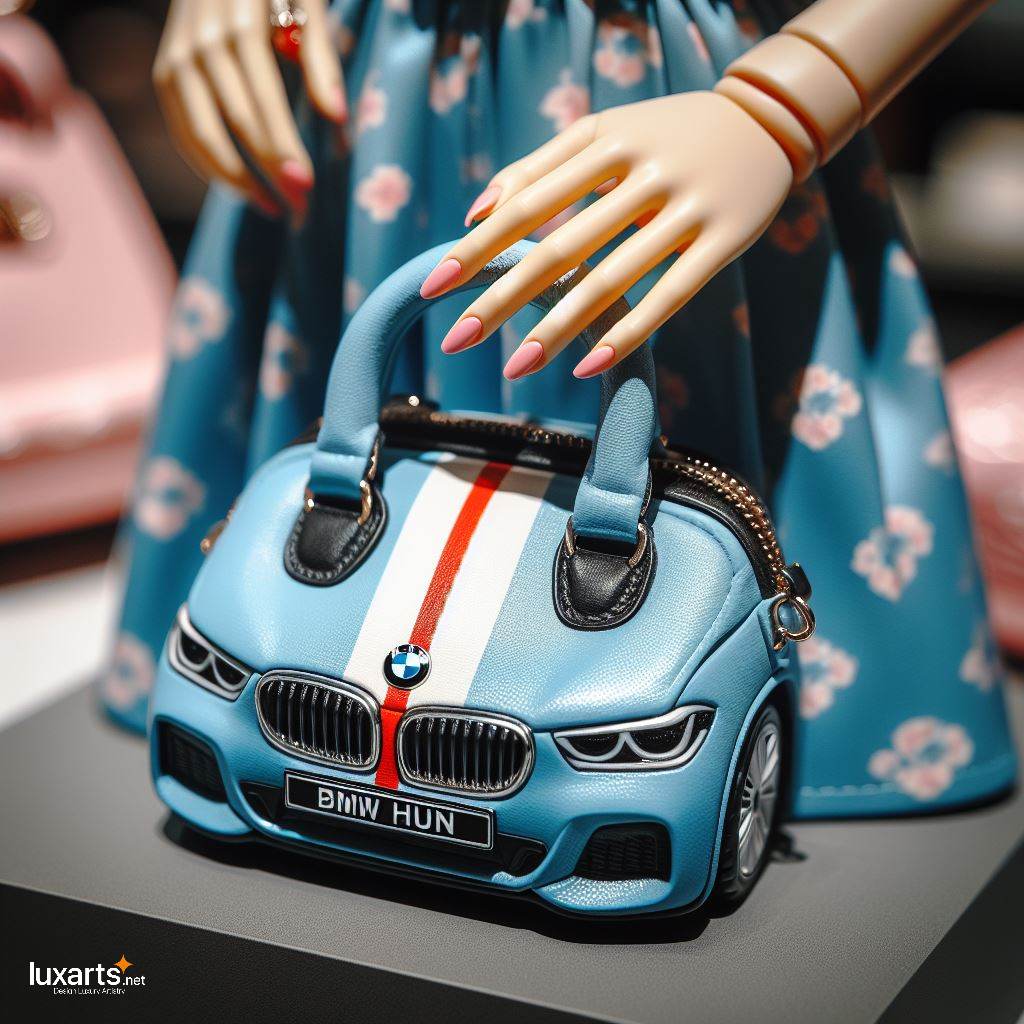 BMW Shaped HandBag: A Fusion of Style and Automotive Inspiration luxarts bmw handbag 5