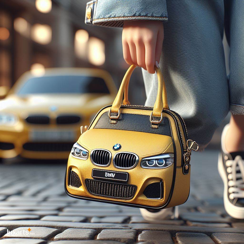 BMW Shaped HandBag: A Fusion of Style and Automotive Inspiration luxarts bmw handbag 6
