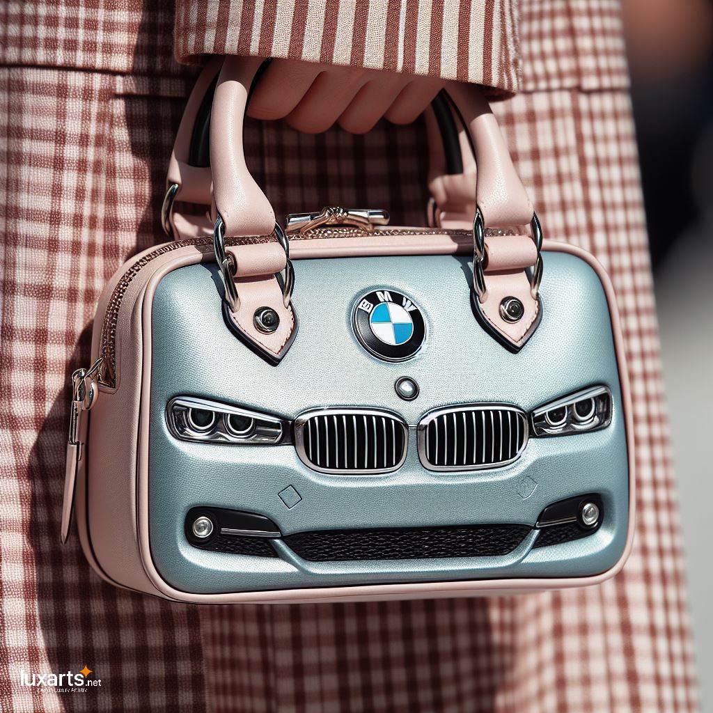 BMW Shaped HandBag: A Fusion of Style and Automotive Inspiration luxarts bmw handbag 7
