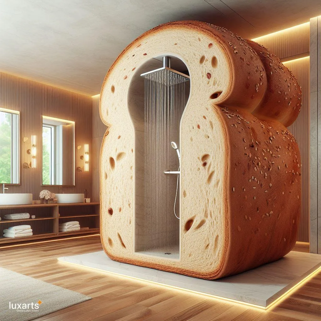 Loafing in Luxury: Bread-Shaped Standing Bathroom for Whimsical Comfort luxarts bread standing bathroom 1 jpg