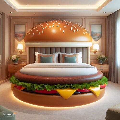 Hamburger Shaped Bed: Sleeping in Style and Whimsy - LuxArts