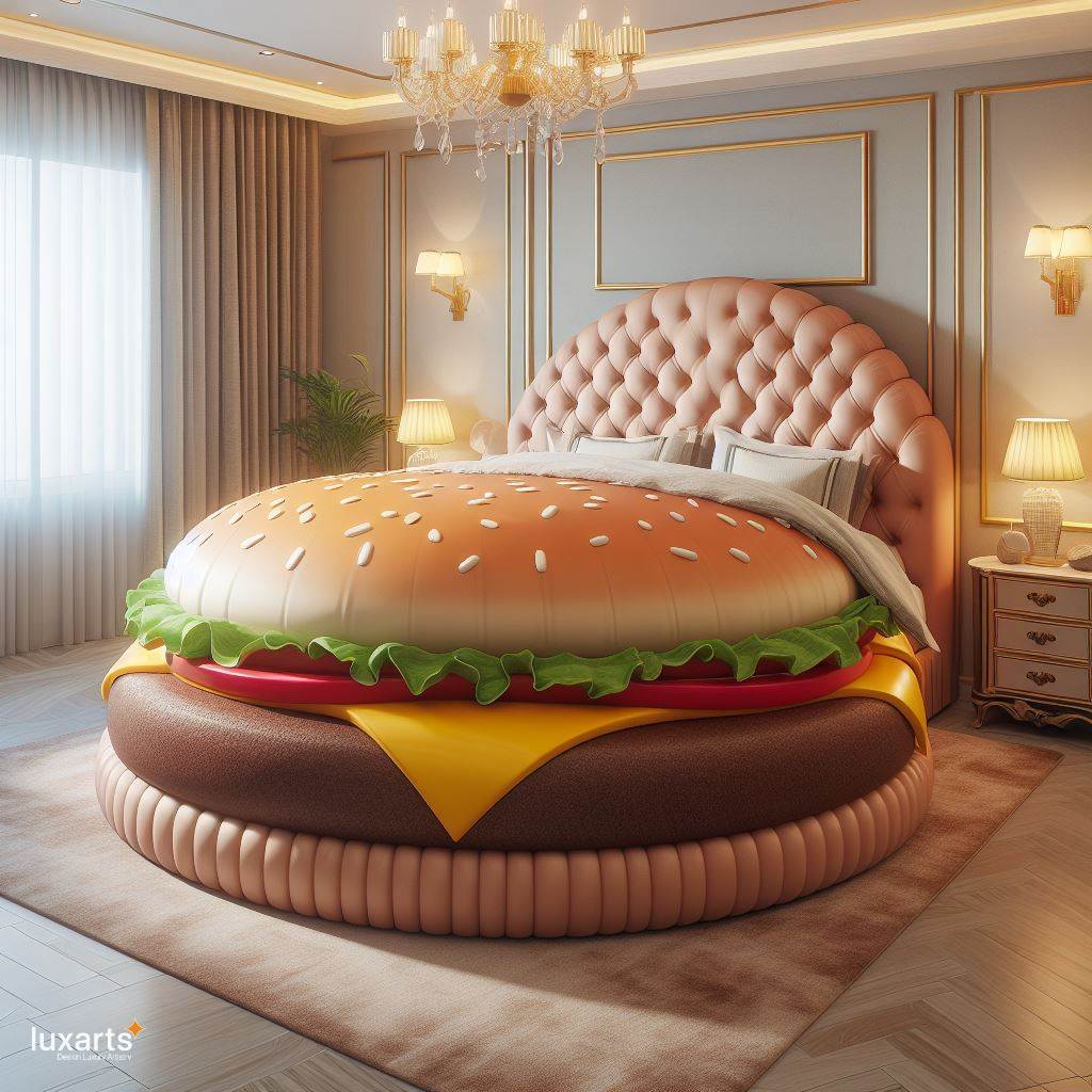 Hamburger Shaped Bed: Sleeping in Style and Whimsy luxarts burger bed 8