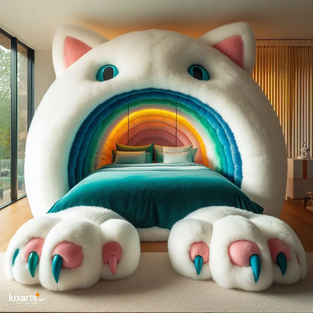 Purr-fect Playtime: Cat Cave Bed for Your Little One's Cozy Adventures luxarts cat cave bed for child 10