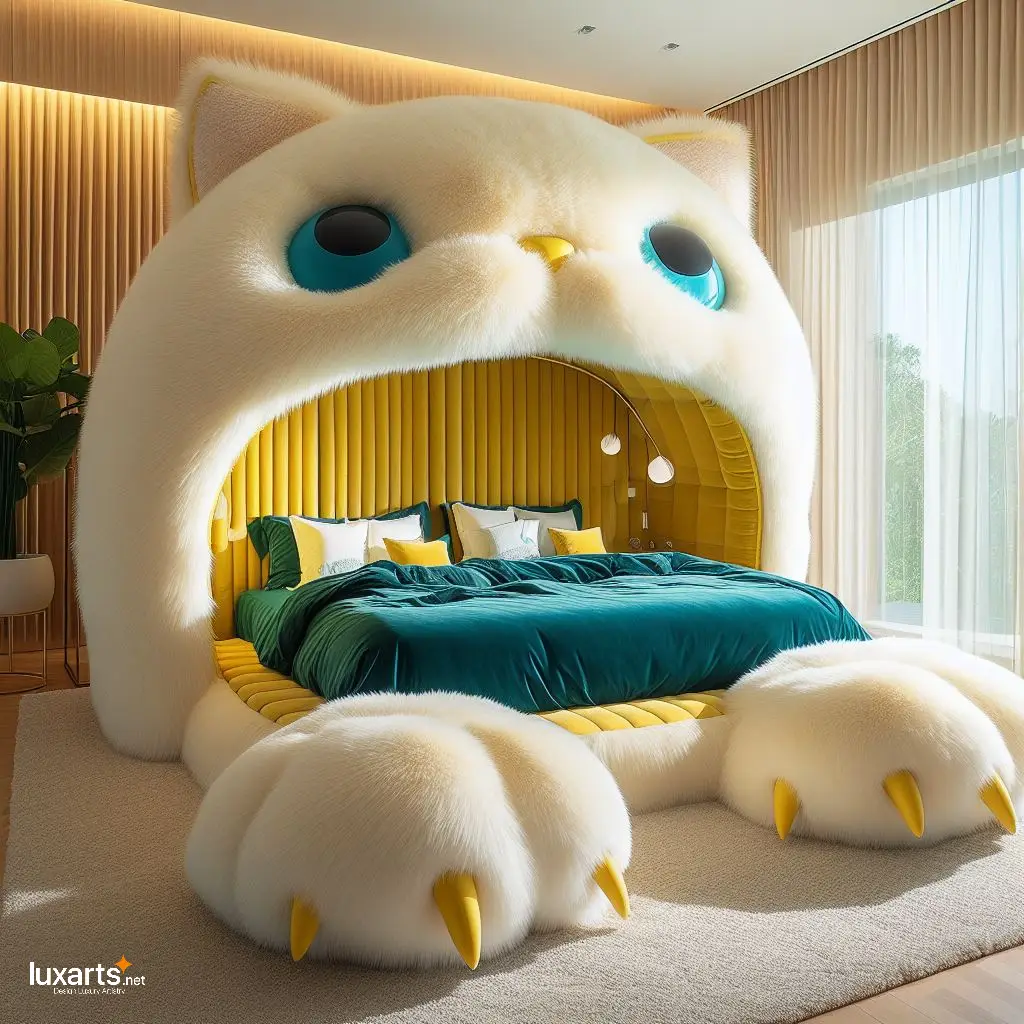 Purr-fect Playtime: Cat Cave Bed for Your Little One's Cozy Adventures luxarts cat cave bed for child 11