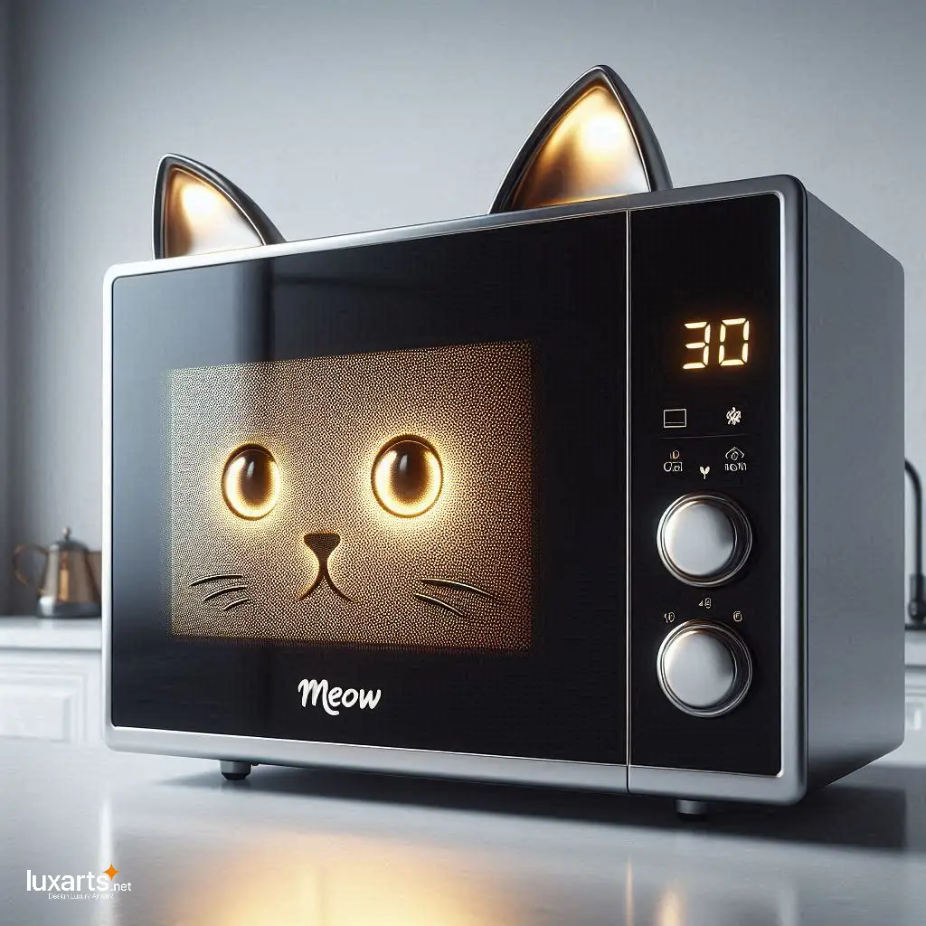 Purr-fectly Efficient: Cat Microwaves for Whimsical Kitchen Charm luxarts cat microwaves 10