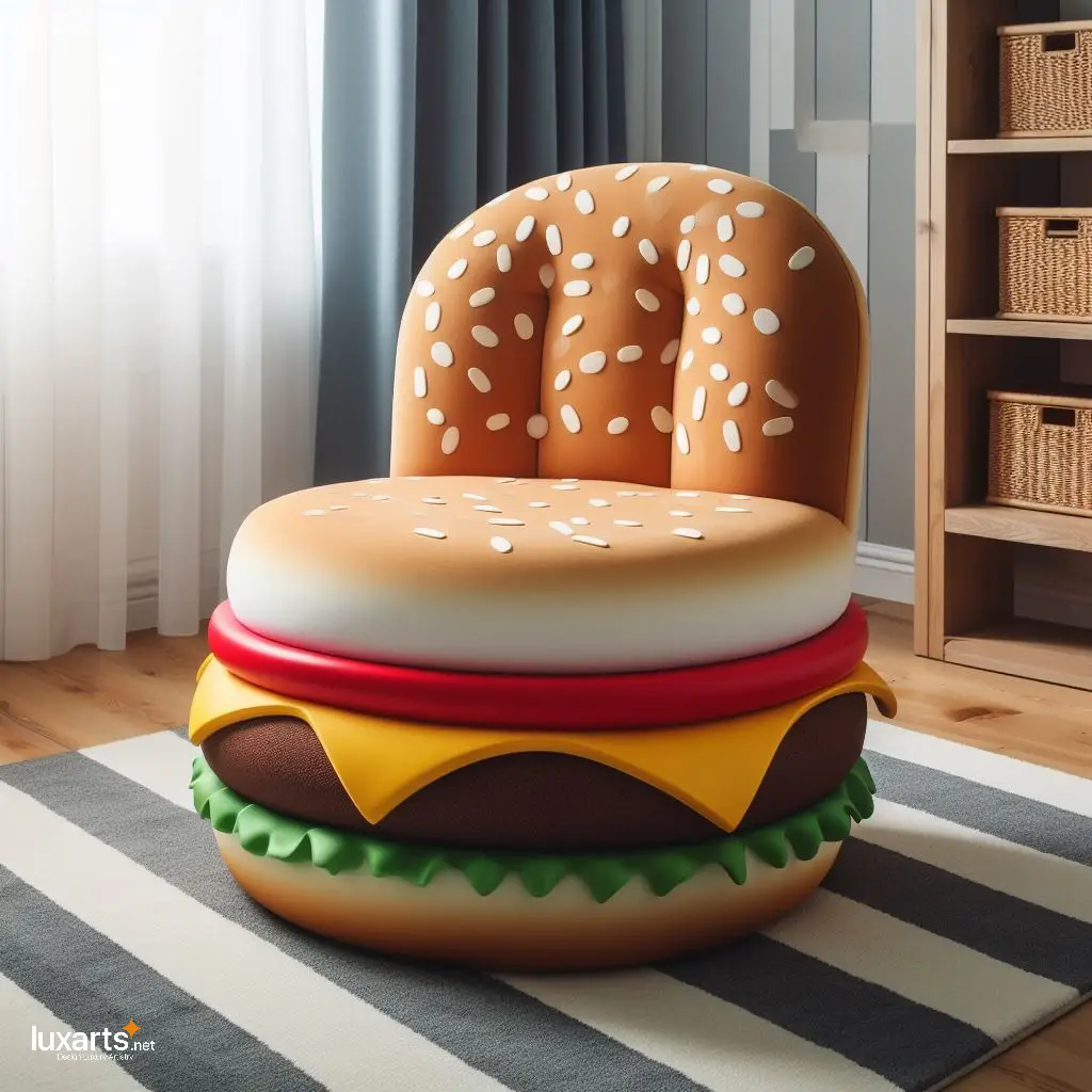 Relax in Delicious Comfort: Cheeseburger Lounge Chair for Foodie Relaxation luxarts cheeseburger lounge chair 3