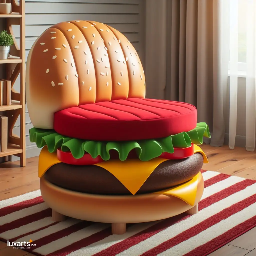 Relax in Delicious Comfort: Cheeseburger Lounge Chair for Foodie Relaxation luxarts cheeseburger lounge chair 8