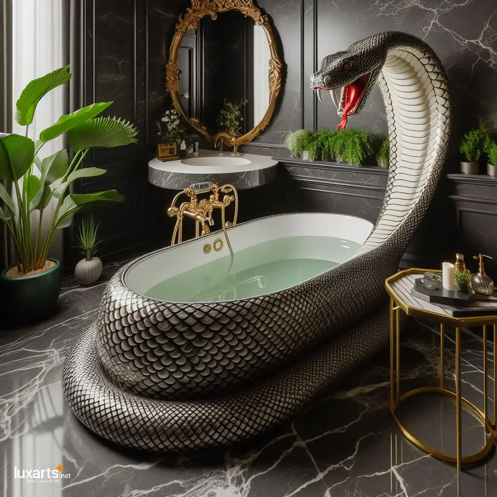 Cobra Shaped Bathtub: Luxurious Serpentine Elegance for Your Bathroom luxarts cobra bathtub 1