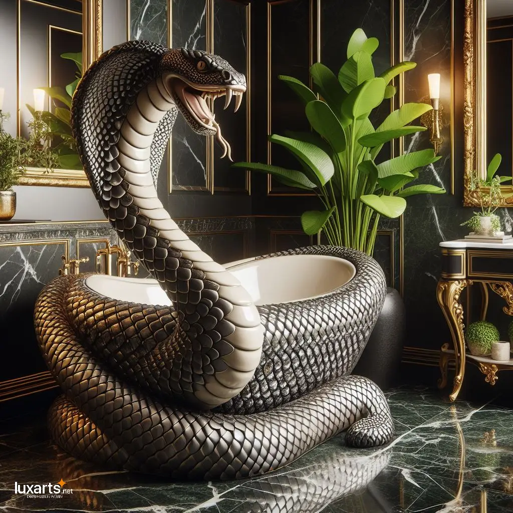 Cobra Shaped Bathtub: Luxurious Serpentine Elegance for Your Bathroom luxarts cobra bathtub 10