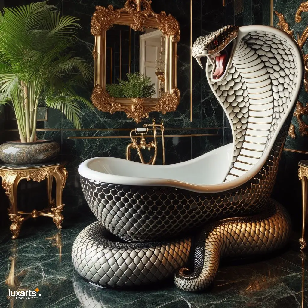 Cobra Shaped Bathtub: Luxurious Serpentine Elegance for Your Bathroom luxarts cobra bathtub 2