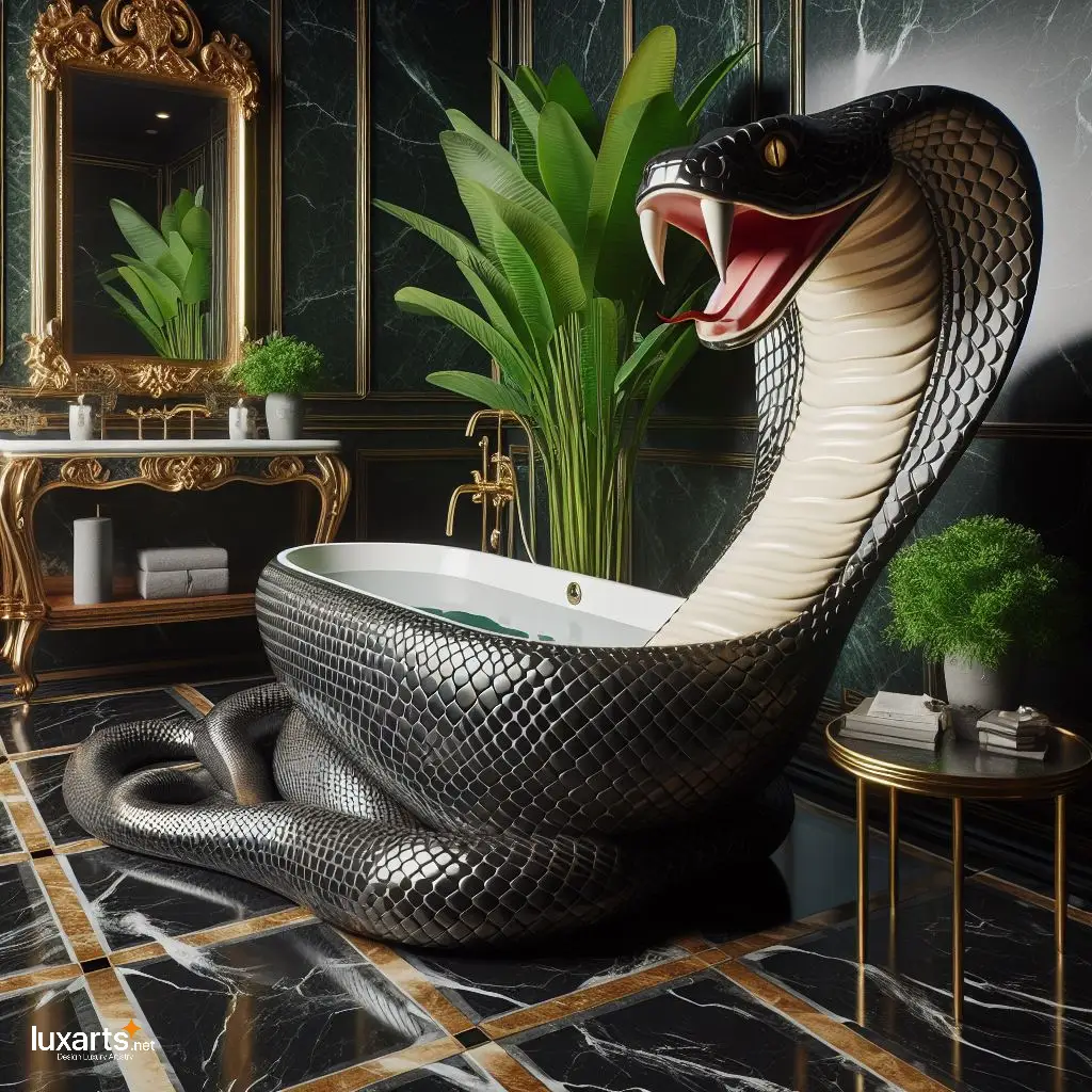 Cobra Shaped Bathtub: Luxurious Serpentine Elegance for Your Bathroom luxarts cobra bathtub 3