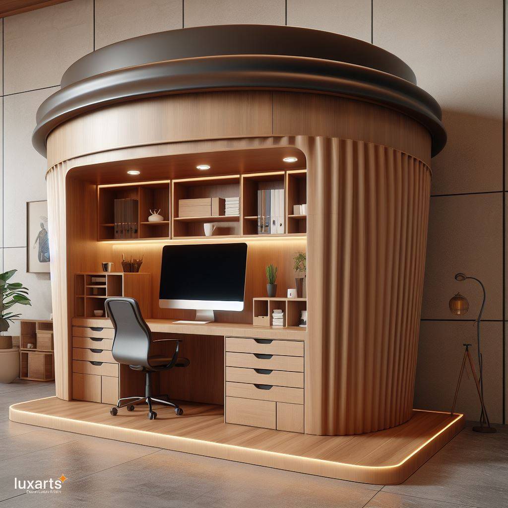 Brewing Creativity: Coffee Cup Shaped Desks for Inspired Workspaces luxarts coffee cup desks 2