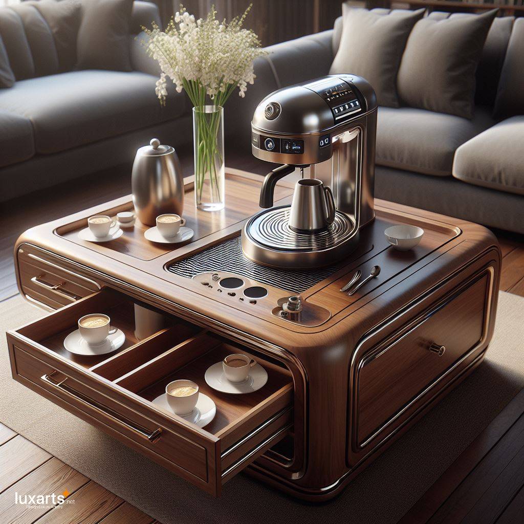 Coffee Tables with Built-In Coffee Makers: Blending Functionality and Style luxarts coffee tables with built in coffee makers 4