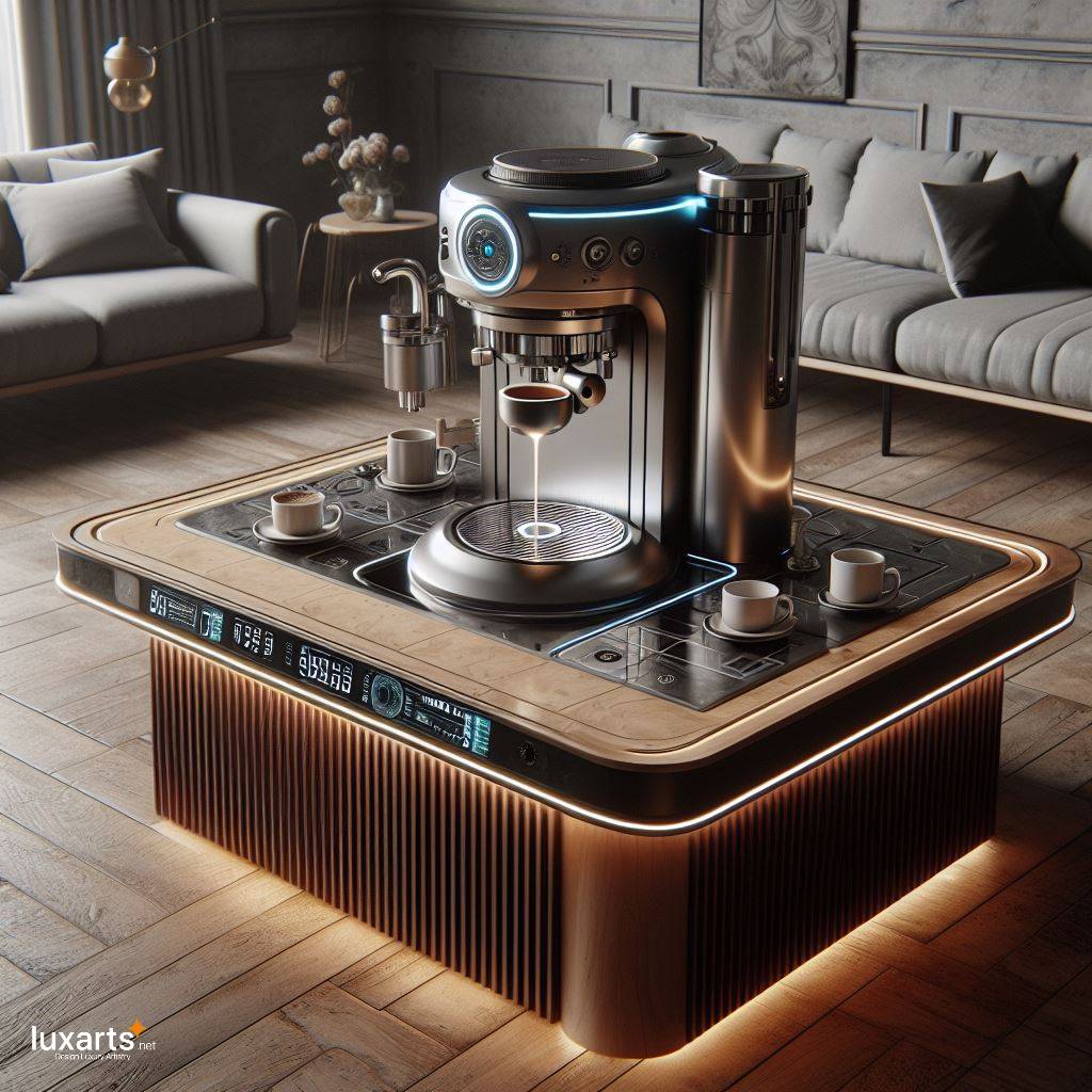 Coffee Tables with Built-In Coffee Makers: Blending Functionality and Style luxarts coffee tables with built in coffee makers 6