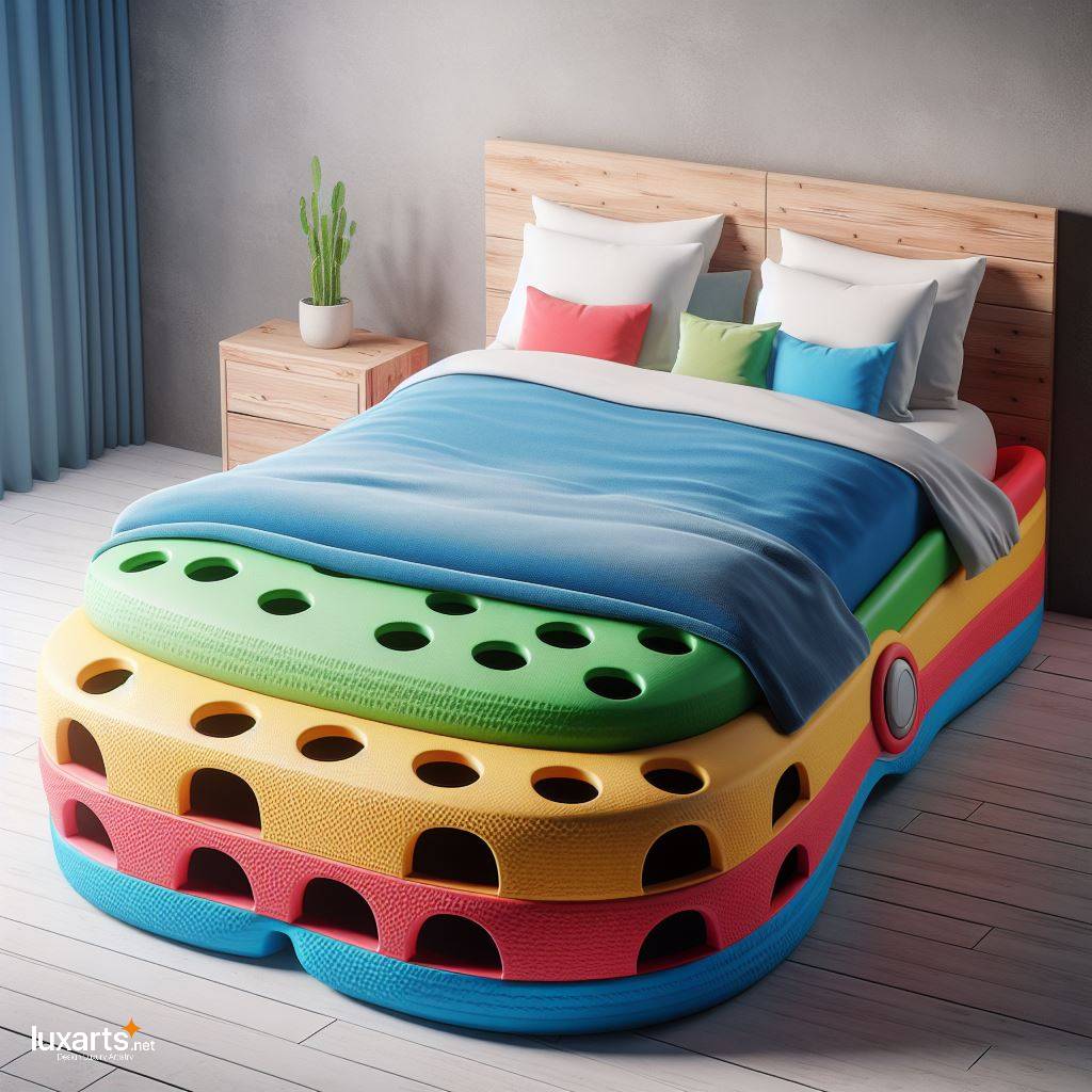 Crocs Slipper Shaped Bed: Elevating Comfort and Style to New Heights luxarts crocs slipper shaped bed 5