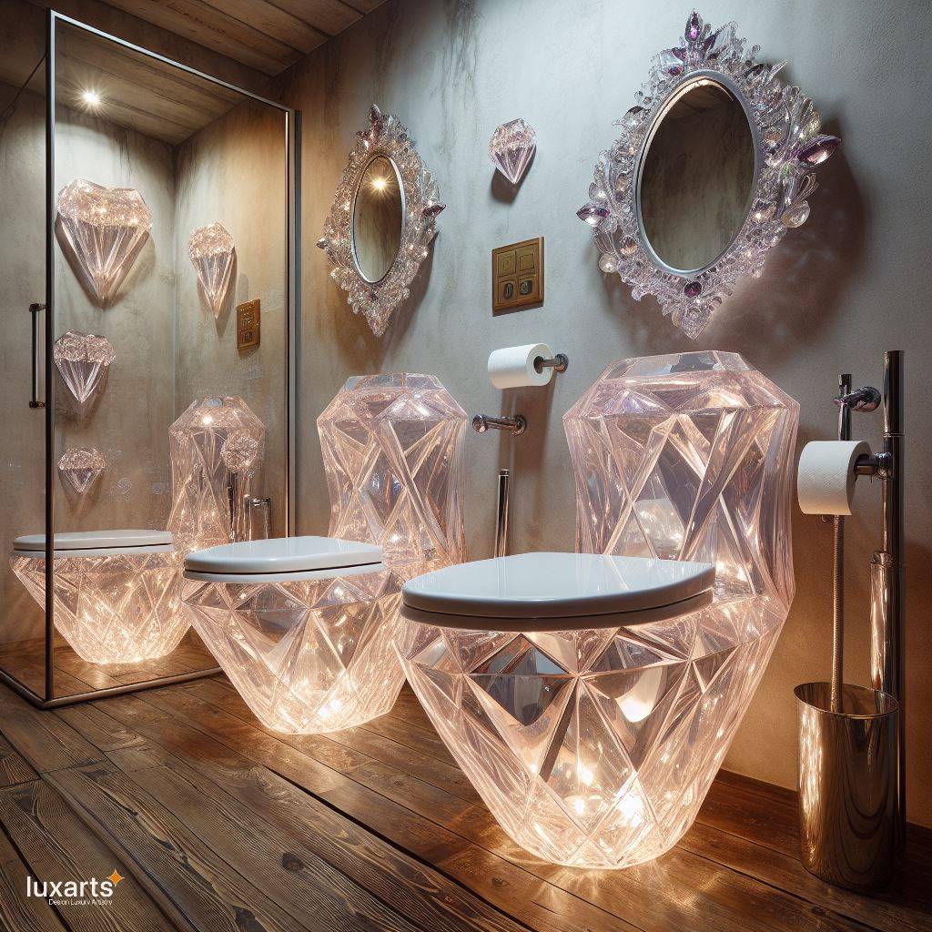 Elevate Your Bathroom Experience: The Diamond Shaped Toilet luxarts diamond toilet 9