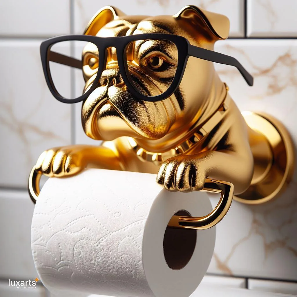 Pawsitively Adorable: Transform Your Bathroom with a Pet-Inspired Toilet Paper Holder luxarts dog shaped toilet paper holder 2 jpg