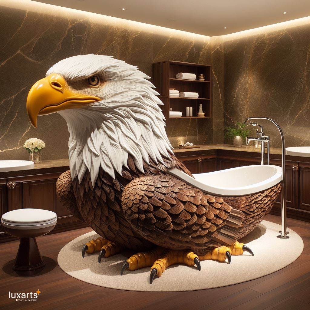Eagle Shaped Bathtub: Soaring Creativity in Bathroom Design luxarts eagle bathtub 8