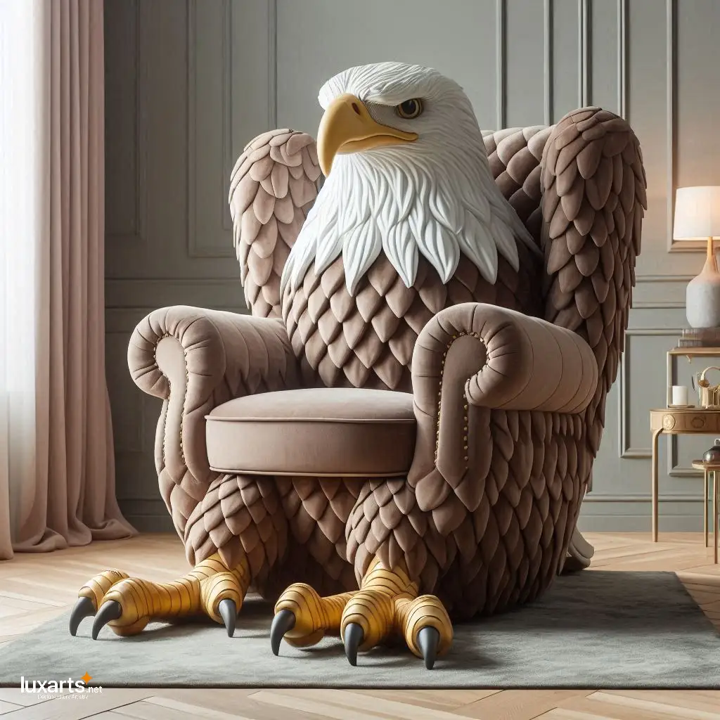 Soar to New Heights of Comfort: Eagle-Shaped Chair for Majestic Relaxation luxarts eagle shape chair 1
