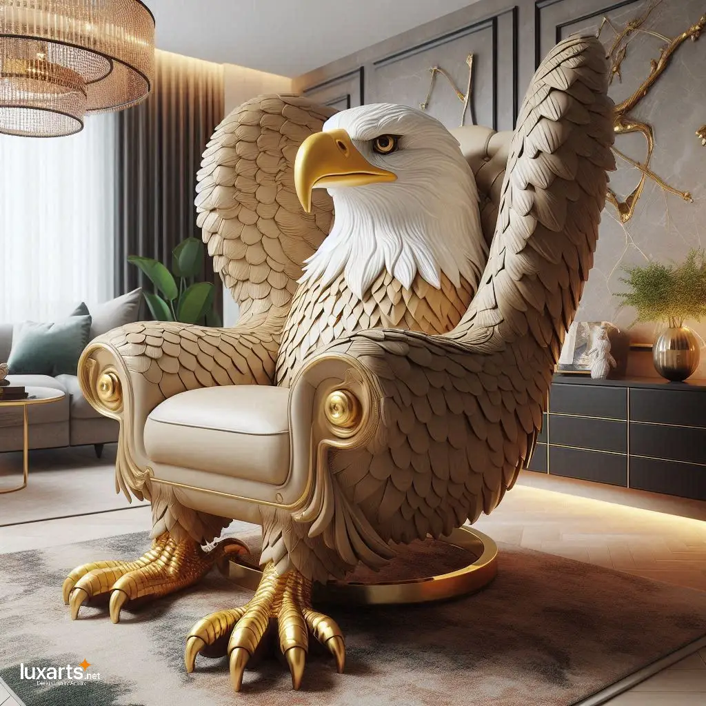 Soar to New Heights of Comfort: Eagle-Shaped Chair for Majestic Relaxation luxarts eagle shape chair 2