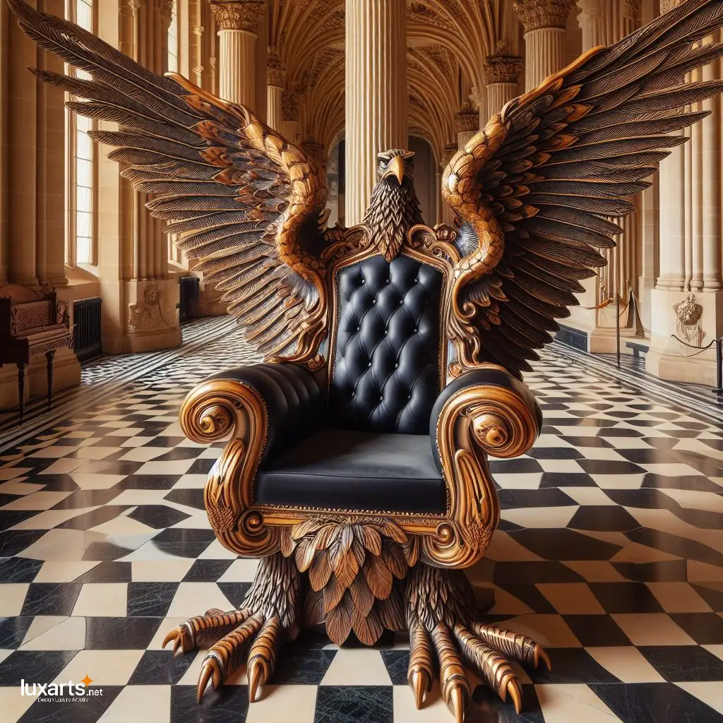 Soar to New Heights of Comfort: Eagle-Shaped Chair for Majestic Relaxation luxarts eagle shape chair 5