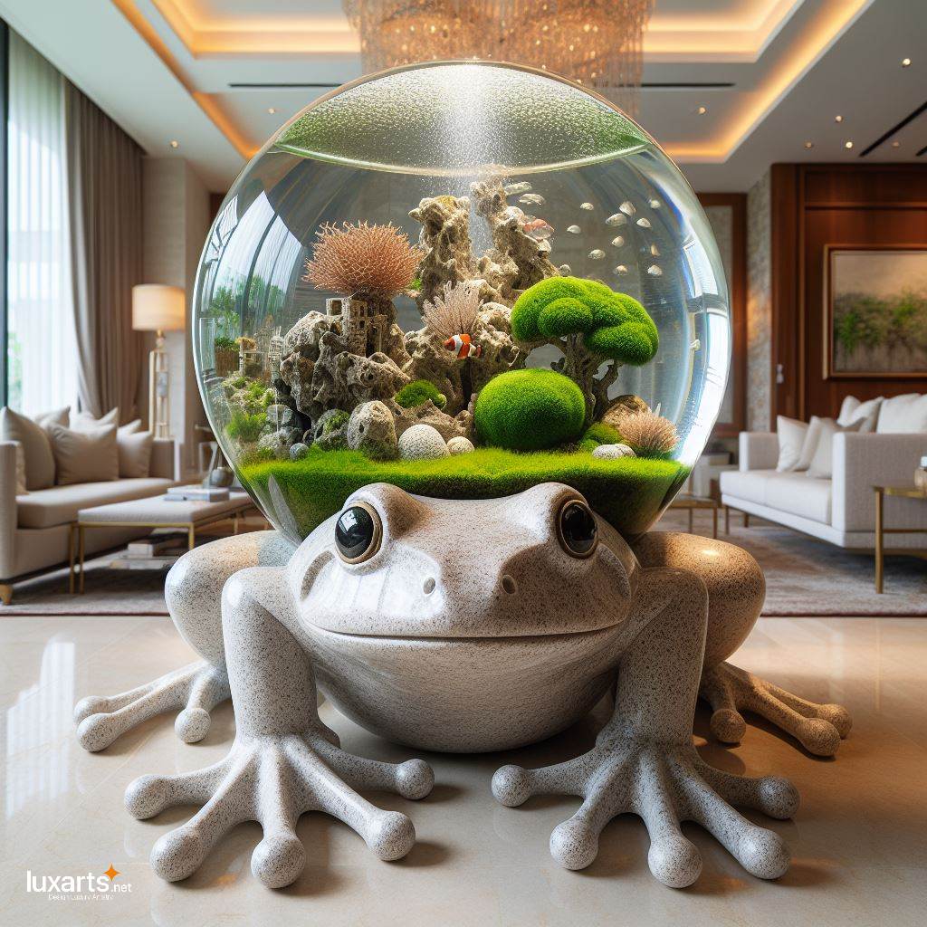 Hop into Serenity Frog-Shaped Aquariums for Tranquil Underwater Scenes luxarts frog shaped aquariums 10