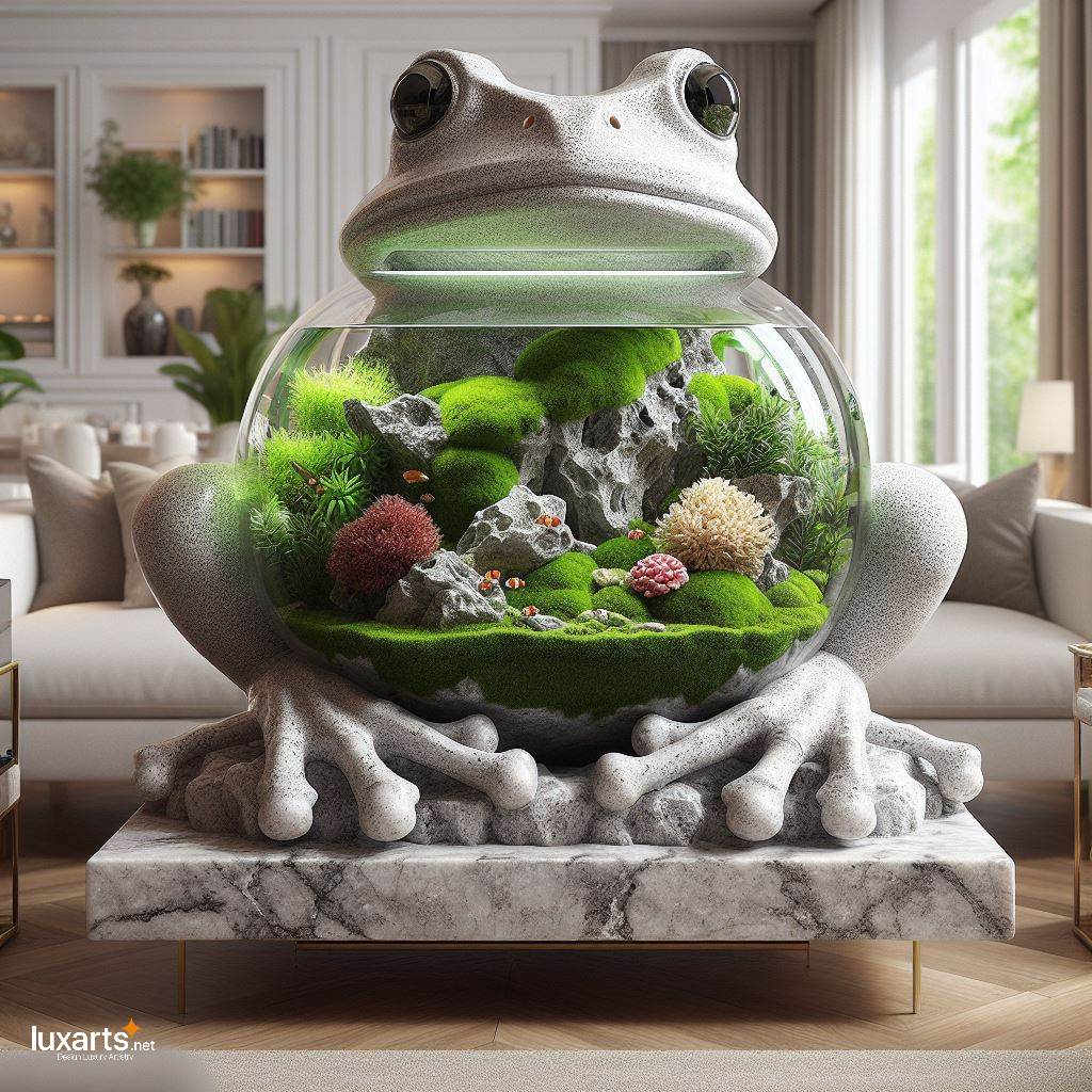 Hop into Serenity Frog-Shaped Aquariums for Tranquil Underwater Scenes luxarts frog shaped aquariums 2